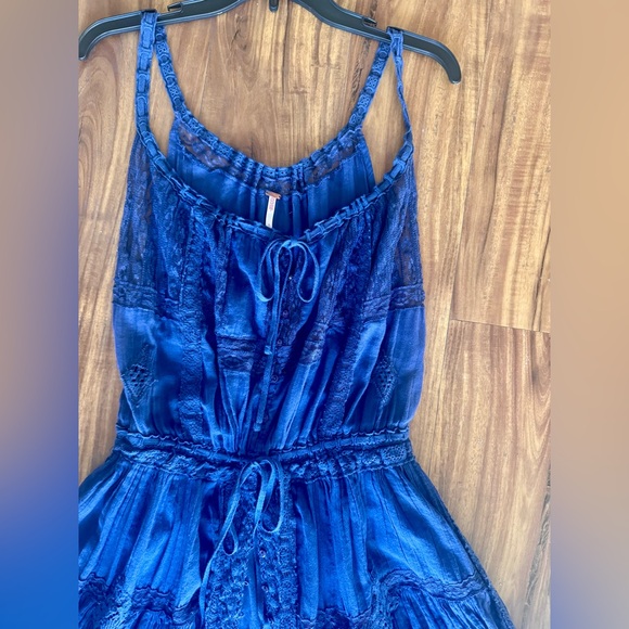 Free People Intimately Dolly Bodysuit Maxi - Small, Blue - Picture 3 of 8